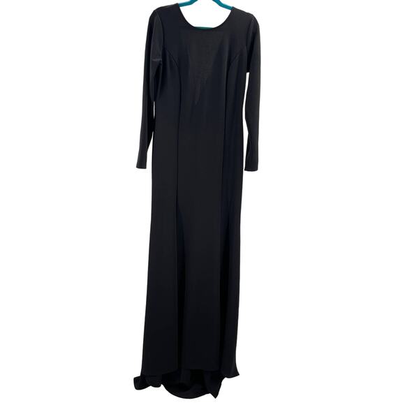 LULU'S 2x Plus Wait For Me Black Long Sleeve Mermaid Formal Maxi Dress NEW B22 - Picture 3 of 8